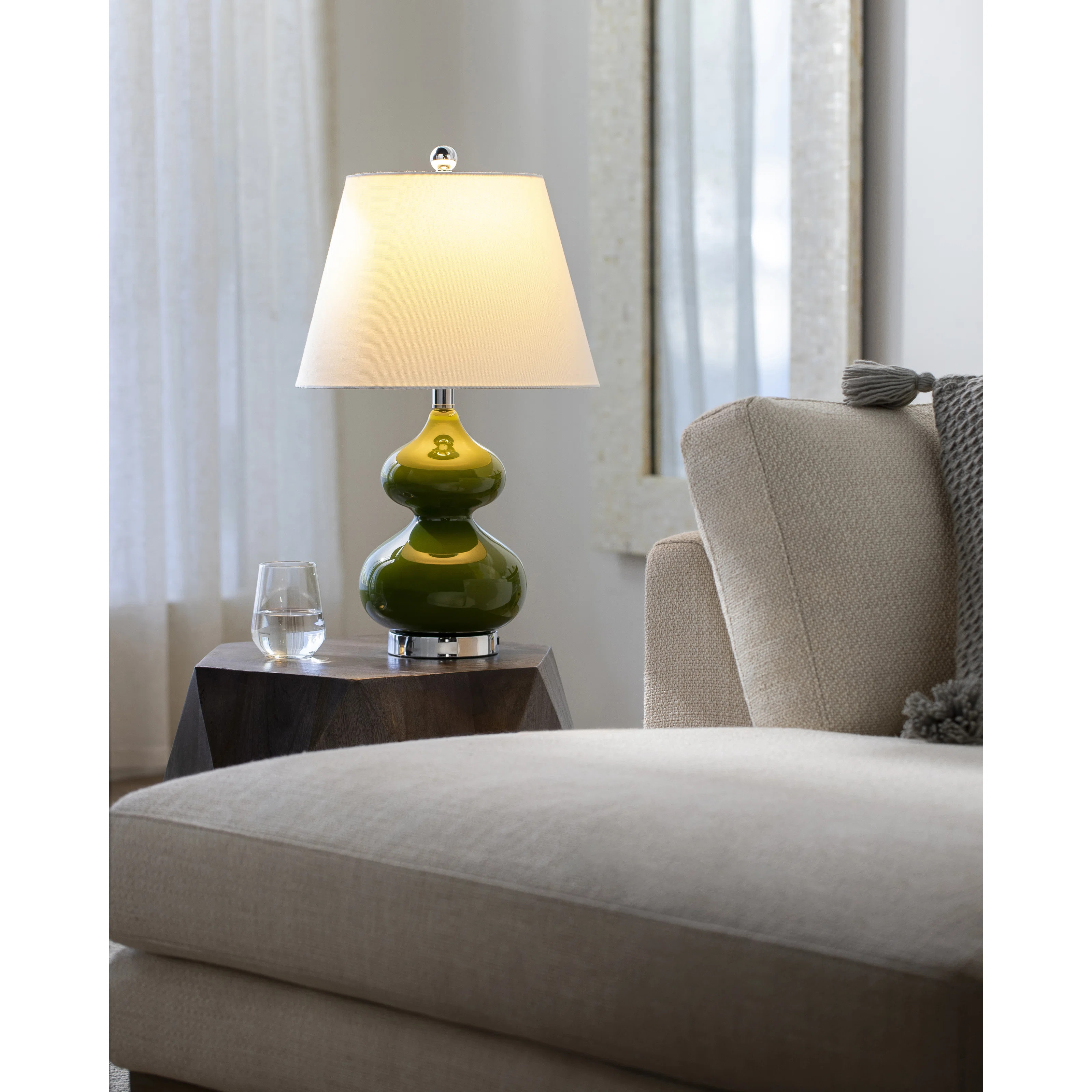 Angjelin Glass Table Lamp | Wayfair North America
