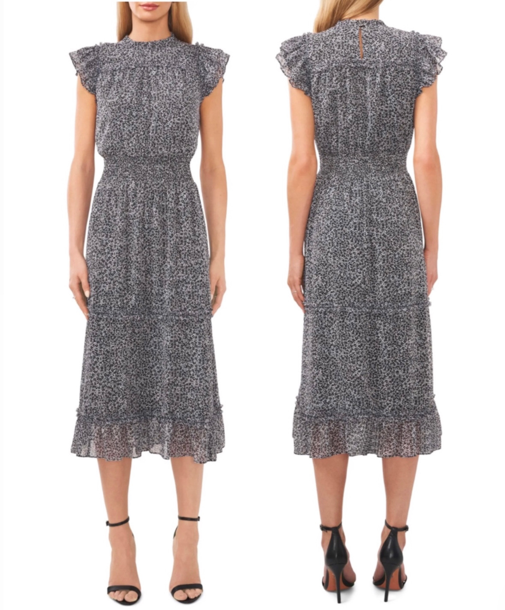 Ruffle shoulder dress 

#LTKstyletip #LTKSeasonal #LTKunder100