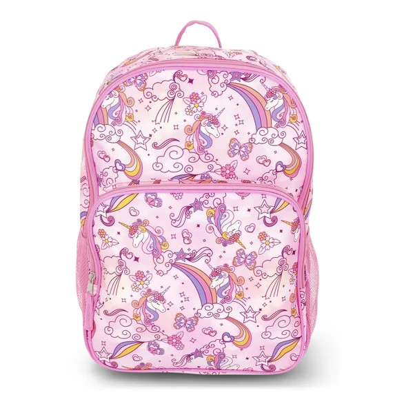 Wonder Nation Girls' 16" Day Dream Doodles Backpack, Pink | Walmart (US)