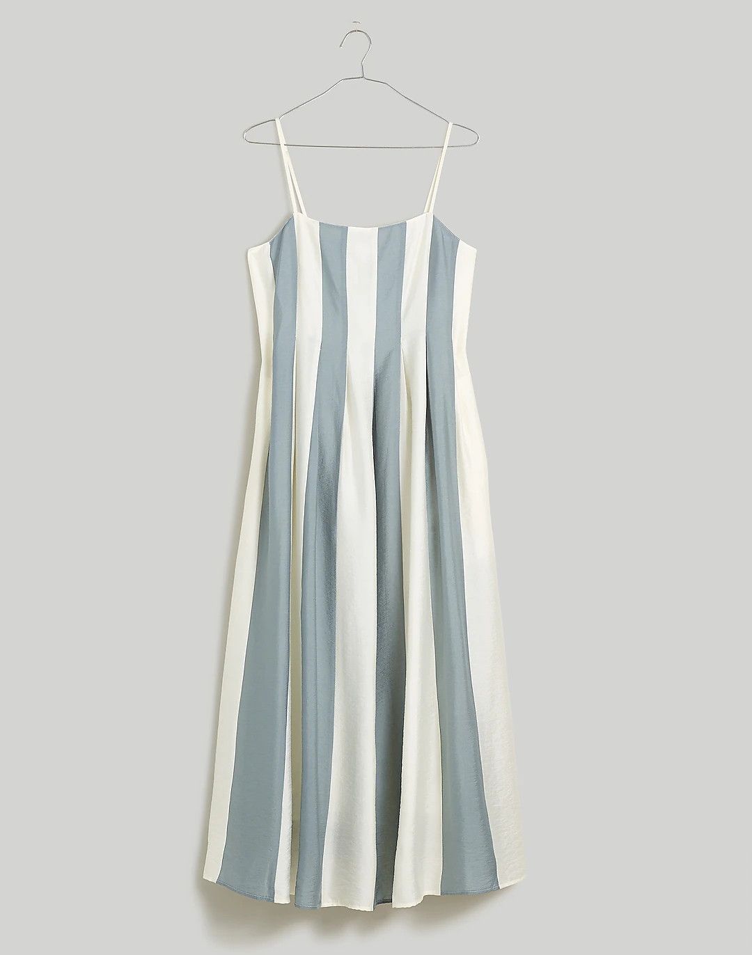Pleated Midi Dress in Stripe | Madewell