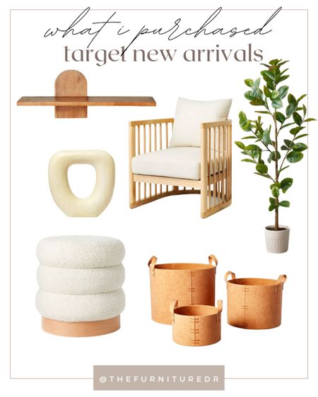 What I purchased from the new arrivals from Target's Hearth & Hand and Studio McGee collections! I'm loving the continued trend of boucle & wooden accents. They're so versatile and timeless! 

#LTKDIY #LTKHomeImprovement #LTKTarget #LTKsale #LTKbudget

#LTKstyletip #LTKunder100 #LTKhome