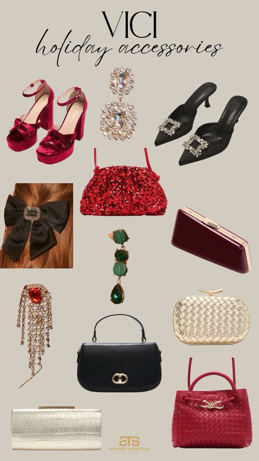 How stunning are these holiday accessories from Vici! 

Seasonal. Christmas. Gift guide. Trending. Best sellers. Earrings. Bows. Heels. Accessories. Sparkles  

#LTKStyleTip #LTKHoliday #LTKSeasonal