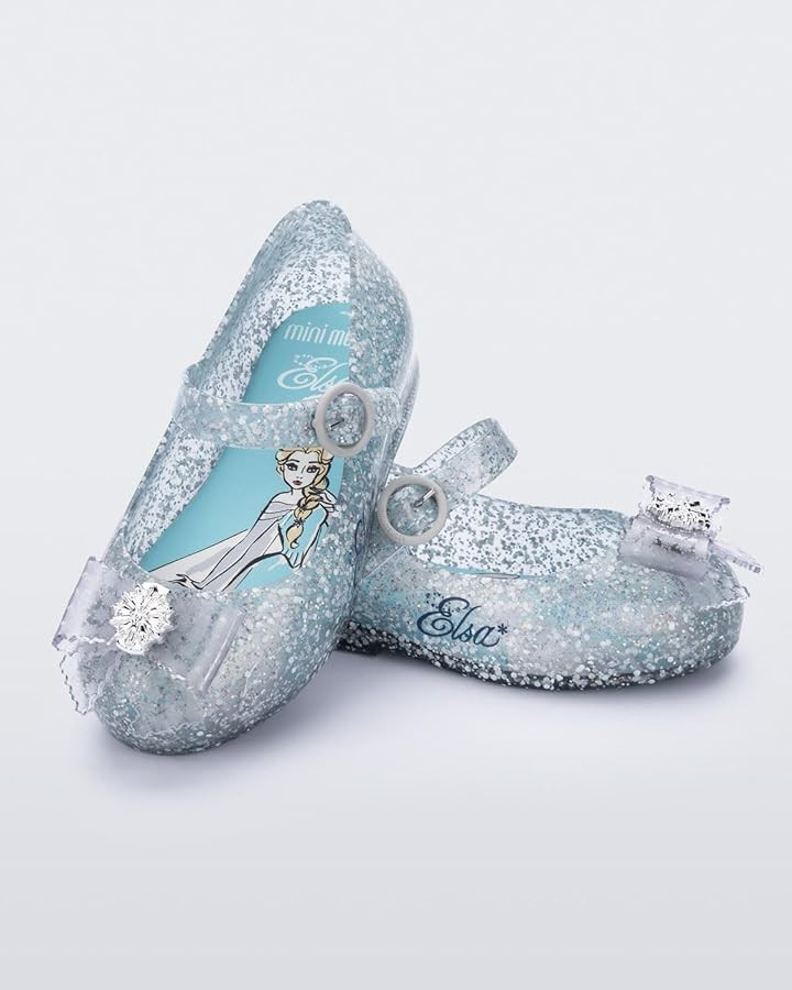 mini melissa Girl's Sweet Love + Disney Princess Mary Jane Jelly Flat for Toddlers & Babies - Jel... | Amazon (US)