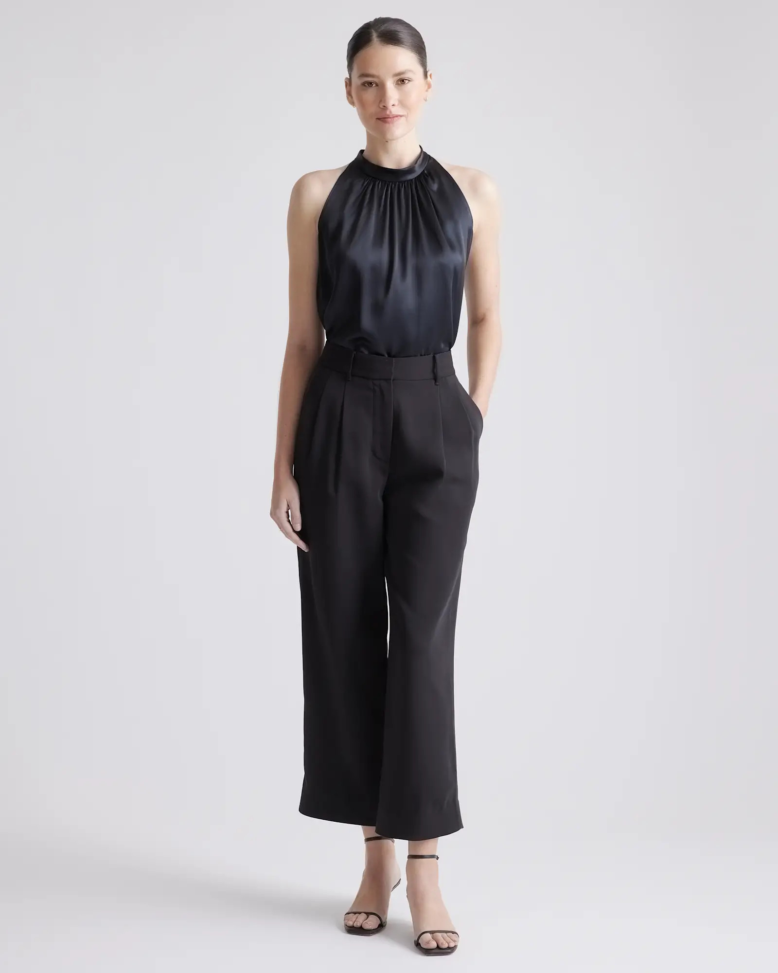 100% Washable Silk Halter Top | Quince