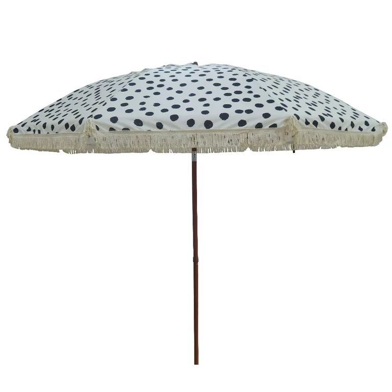 Bayside21 8 Feet Fringe Outdoor Patio Umbrella with Tilt, Boho Umbrella with Fringe,Tassel Umbrel... | Walmart (US)