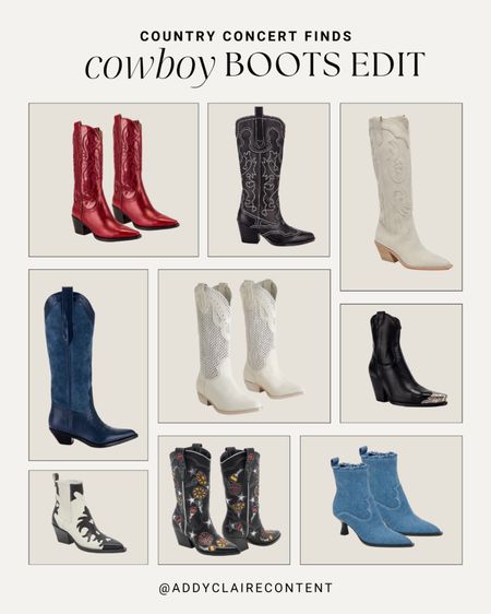 My favorite cowboy boots for 2024
Women's cowboy boots/ costal cowgirl outfit/ affordable women's boots/ amazon cowboy boots/ tall white boots/ country concert outfit

#LTKSaleAlert #LTKFestival #LTKShoeCrush