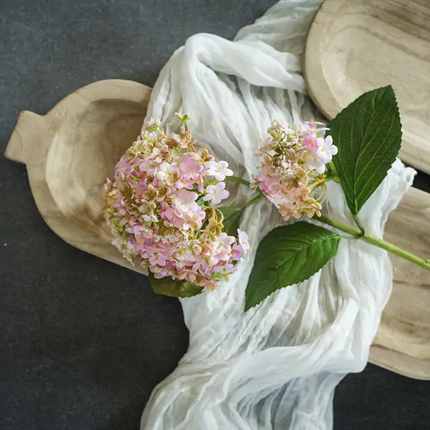 Blended Pink Hydrangea Floral Spray | Antique Farm House
