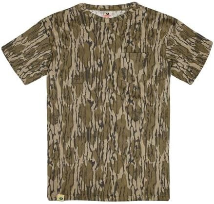 Mossy Oak Youth Hunting Clothes Boys Camo Shirt Short Sleeve Cotton | Amazon (US)