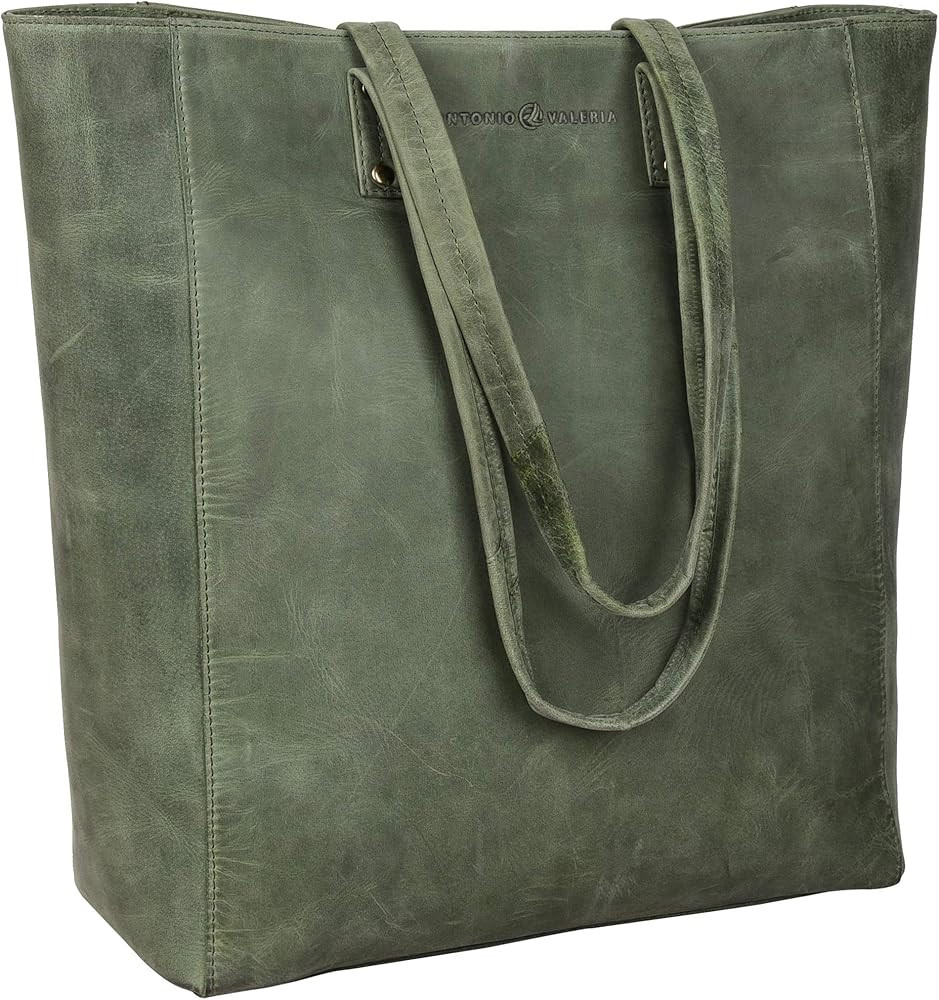 Antonio Valeria Ava Leather Tote/Top Handle Shoulder Bag for Women | Amazon (US)