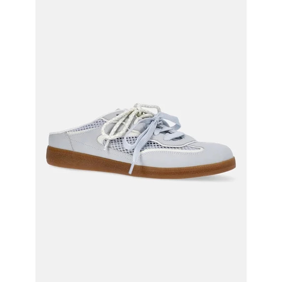 Time and Tru Women's Lace Up Mesh Mule Sneakers | Walmart (US)