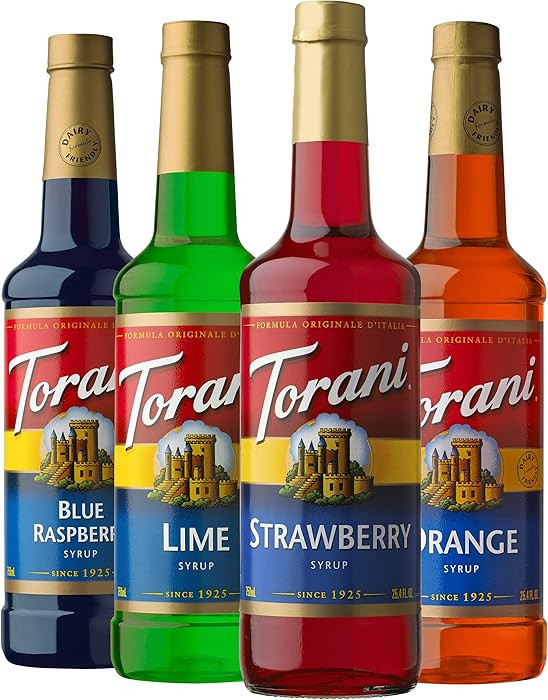 Torani Syrup Variety Pack, Soda Flavors, 25.4 Ounces (Set of 4) | Amazon (US)
