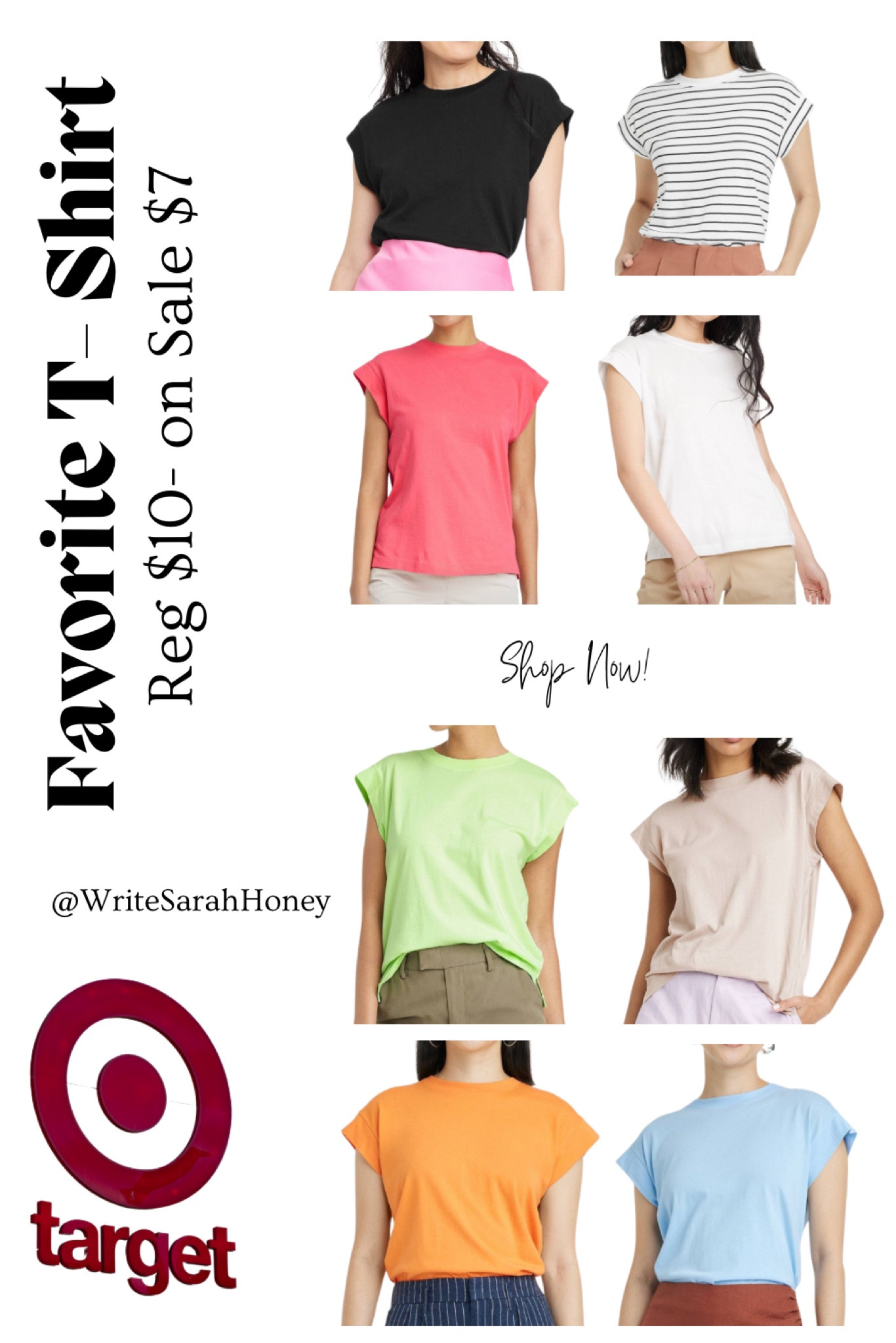 Target ⭕️ Week Deals! Favorite T-Shirt on sale for $7 (Reg $10)! SHOP NOW! #target #tshirt #favoriteshirt #shirt #targetcircleweek #deals #sale 

#LTKFindsUnder50 #LTKSummerSales #LTKSaleAlert