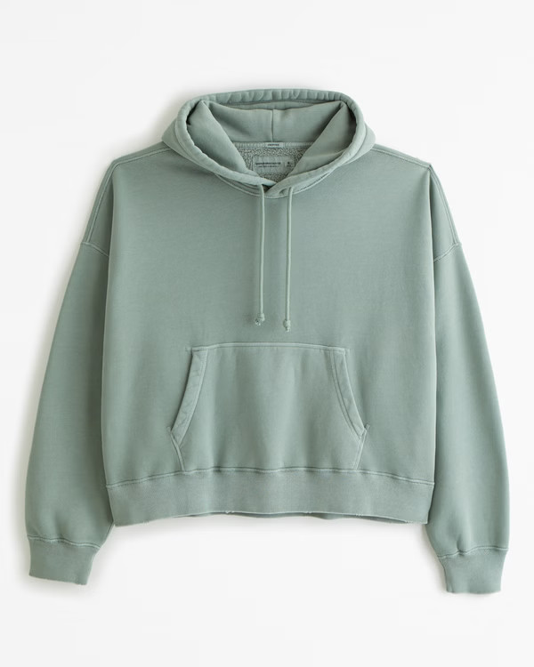Essential Cropped Popover Hoodie | Abercrombie & Fitch (US)