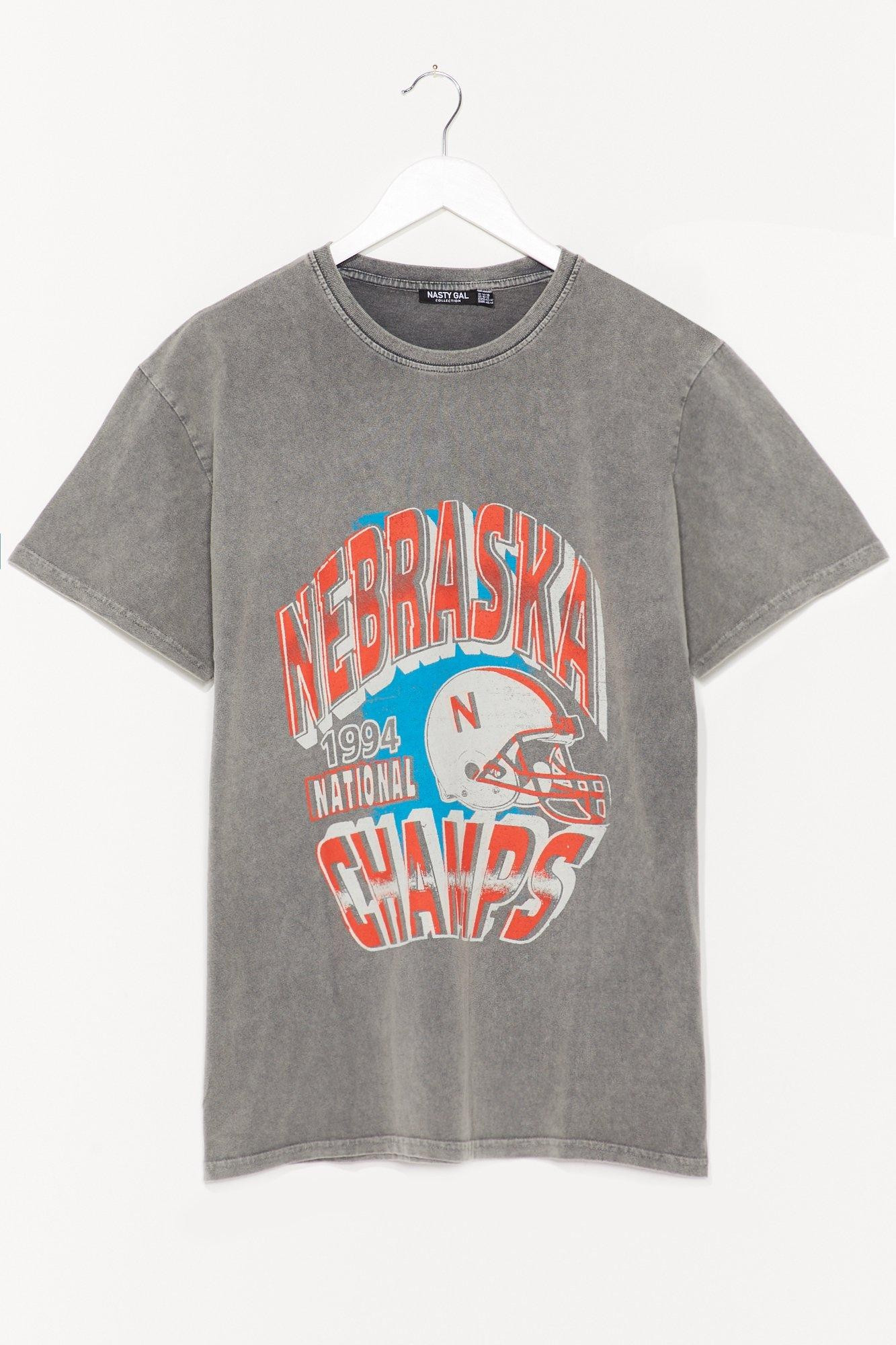 Nebraska Champs Relaxed Graphic Tee | NastyGal (US & CA)