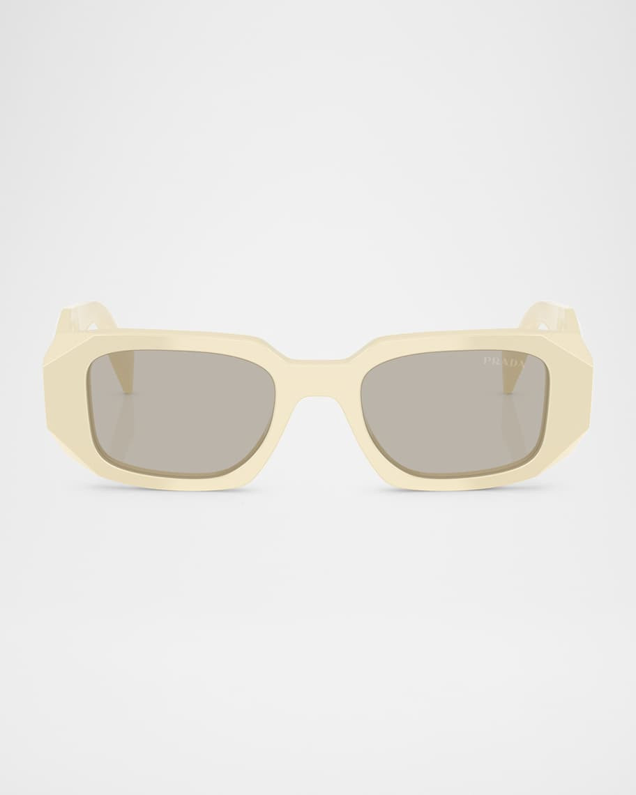 Prada PR 17WSF Acetate Rectangular Sunglasses | Neiman Marcus