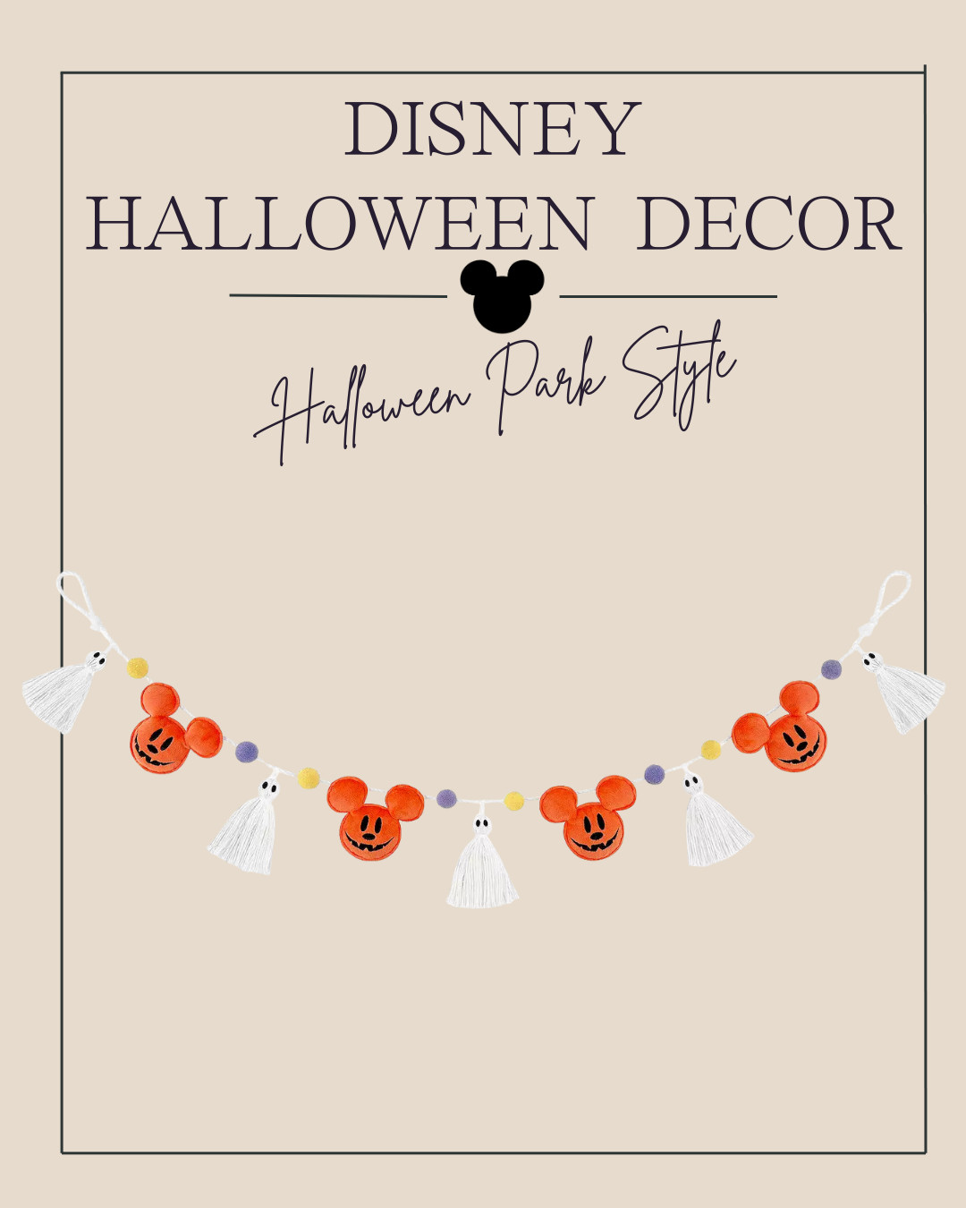 Celebrate Together™ Disney's Mickey Mouse Pumpkin & Ghost Garland- Cute Disney Halloween Decoration!
 

 #LTKSeasonal #LTKHome