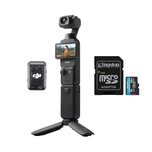 DJI Osmo Pocket 3 Creator Combo Bundle with 64GB MicroSDXC Memory Card (2 Items) | Amazon (US)