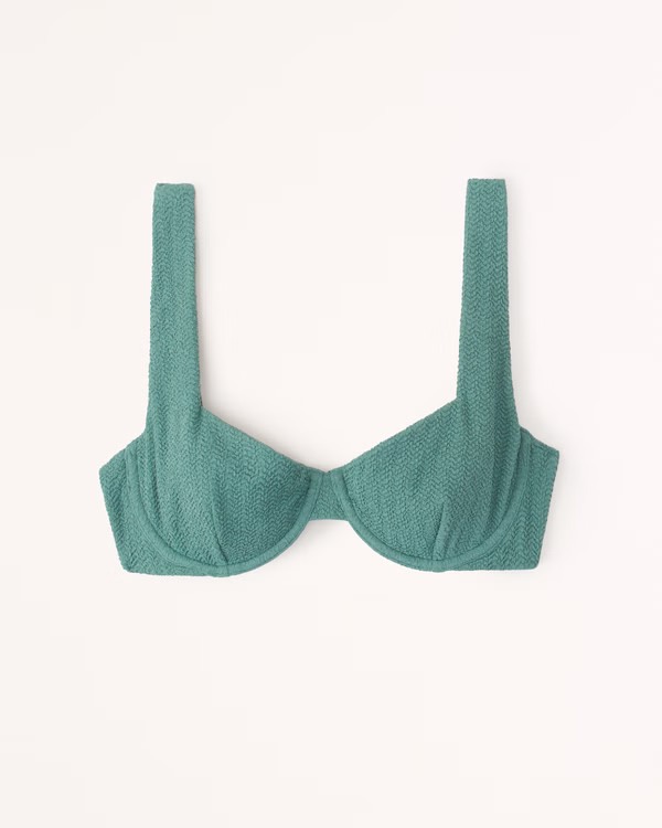 Wide Strap Underwire Bikini Top | Abercrombie & Fitch (US)