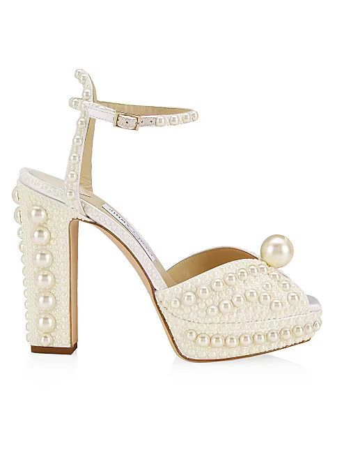 Jimmy Choo Sacaria 120MM Embellished Platform Sandals | Saks Fifth Avenue