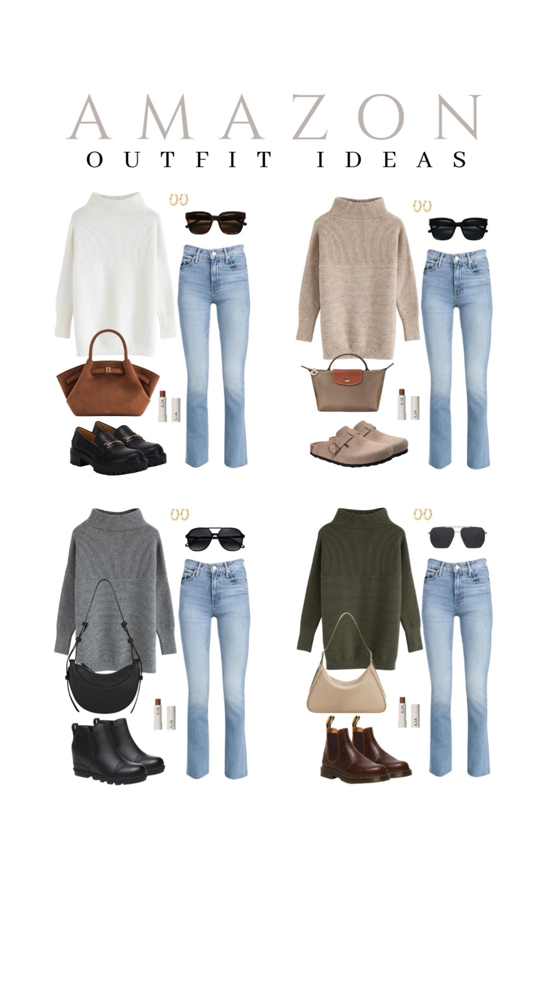 Sweater and jeans are a classic look, and this cozy ribbed turtleneck sweater from Amazon is great find!
casual chic, wardrobe essentials, cozy look, affordable fashion, on the go look, beauty picks, dainty gold, makeup favorite

#LTKU #LTKStyleTip #LTKSeasonal