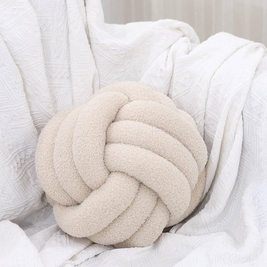 Petrella Knot Pillow Ball Round Throw Pillows Home Decor Cushion Decorative Aesthetic Throw Pillo... | Amazon (US)