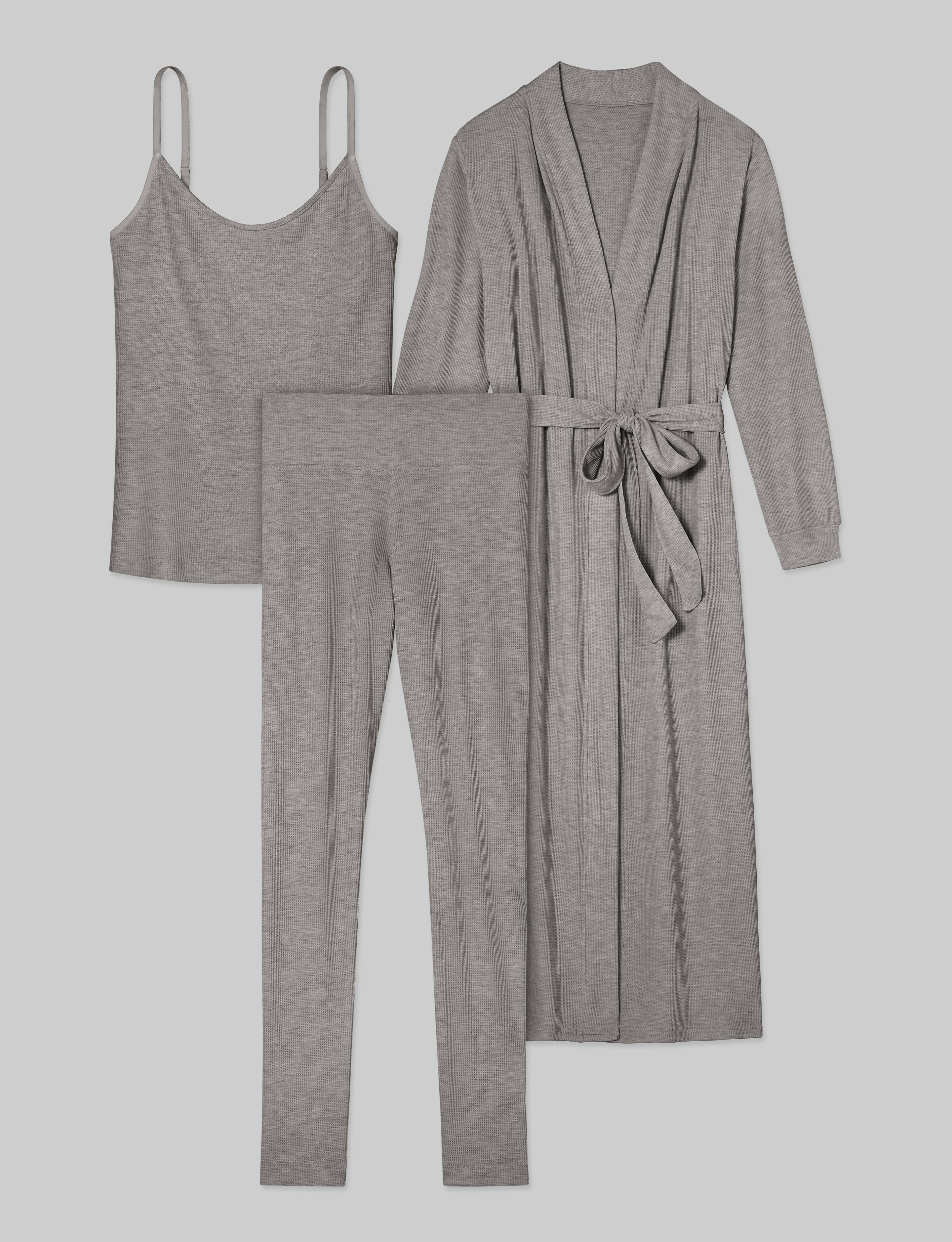 Women's Waffle Lounge Tank, Legging & Robe Set | Tommy John