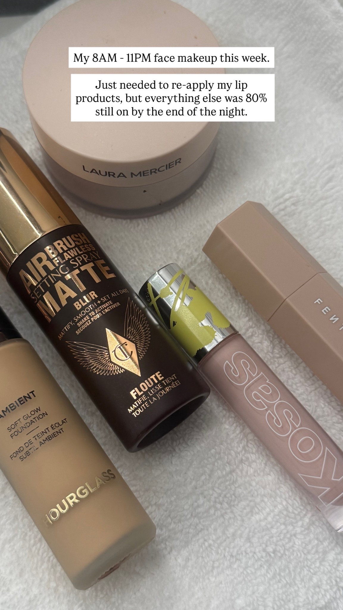 long lasting makeup 
work 
makeup tips 
Beauty tip 
Concealer 
Foundation 
Setting spray 
Bronzer 
Setting powderr

#LTKBeauty #LTKgrwm #LTKmorningroutine