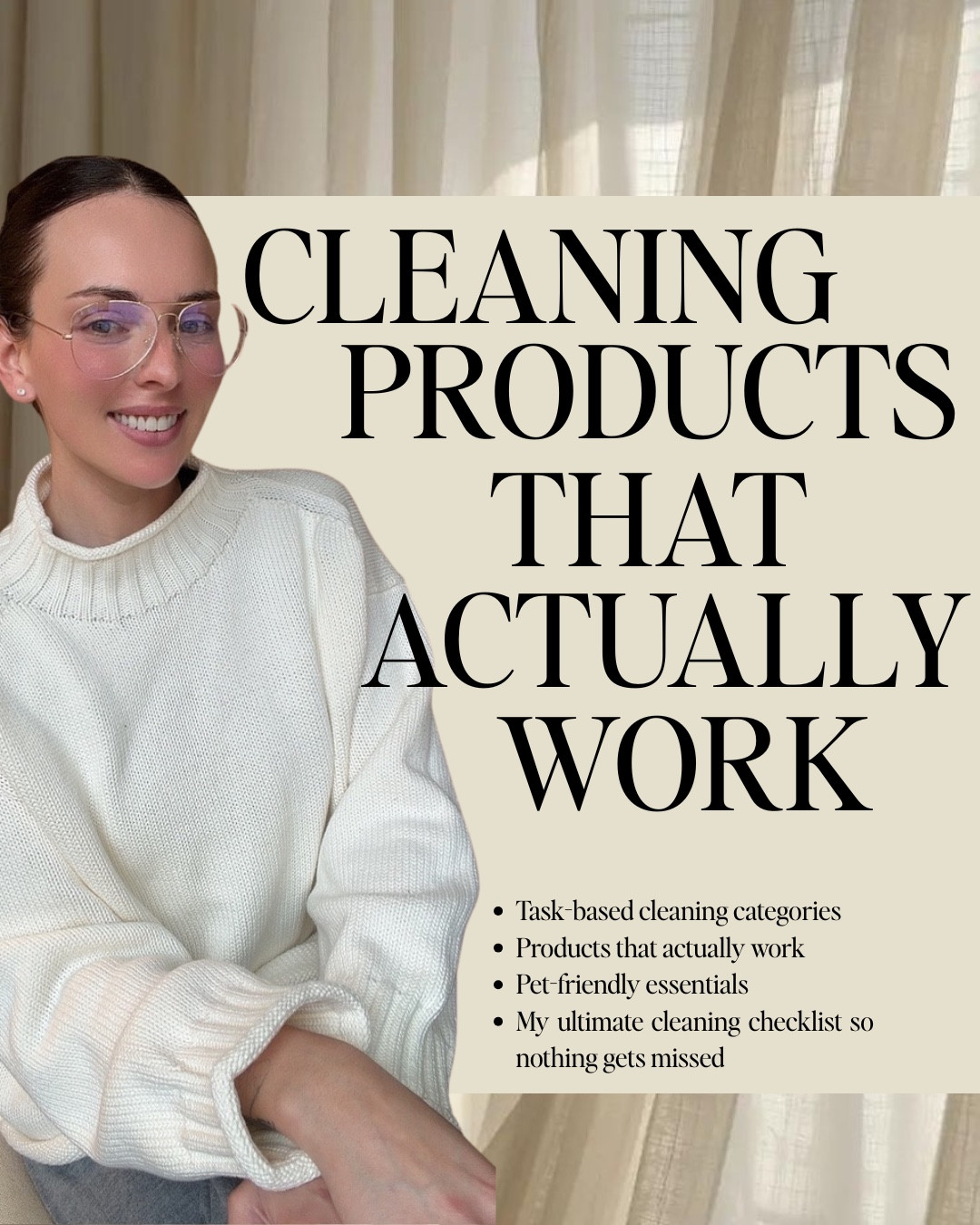 Cleaning products that actually work — no fluff, no random bottles under the sink.
I organize my cleaners by task, not by room, so I always know exactly what to grab and nothing gets missed. This system has completely changed how fast (and effective) my resets are.
✔ Task-based cleaning categories
✔ Products I actually use + repurchase
✔ Pet-friendly essentials
✔ My ultimate cleaning checklist for every room
A clean home isn’t about having more products — it’s about having the right ones 🤍
