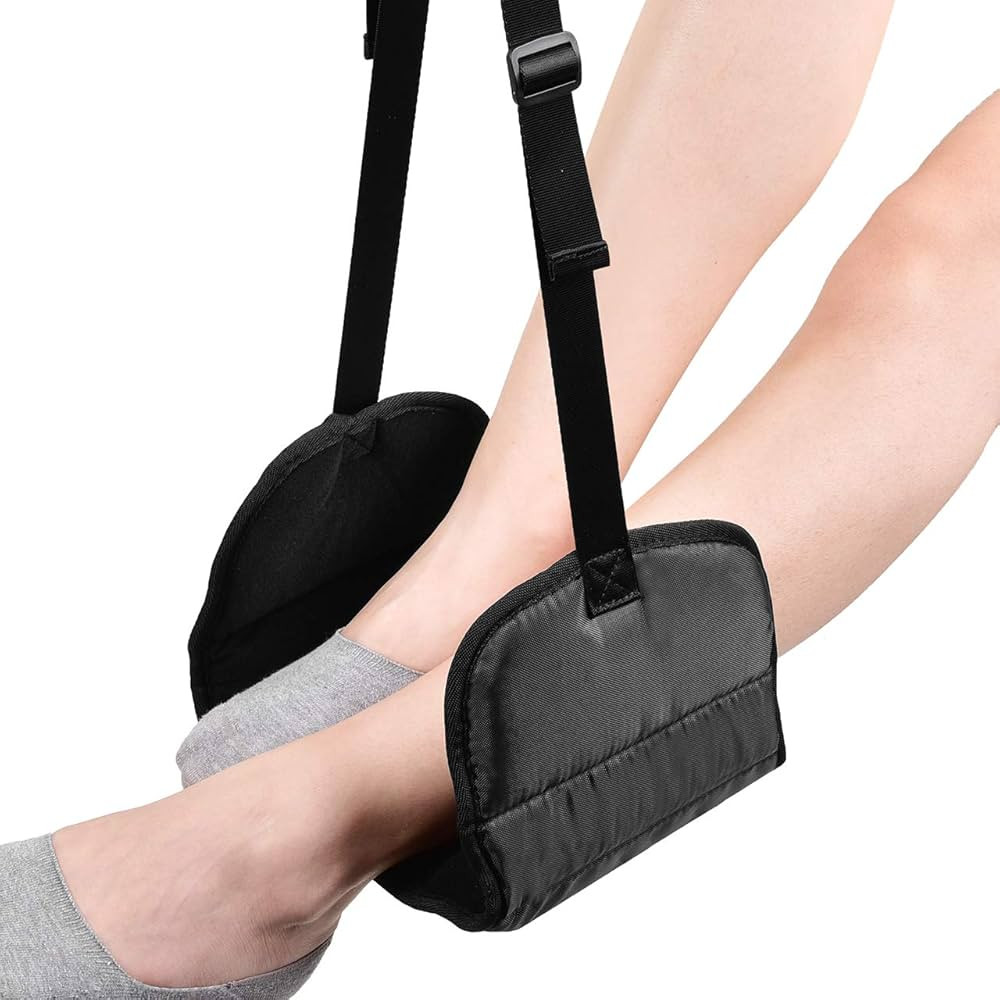 Airplane Footrest Made with Premium Memory Foam - Airplane Travel Foot Hammock, No Clashing Foot ... | Amazon (US)