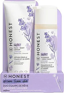The Honest Company 2-in-1 Cleansing Shampoo + Body Wash and Face + Body Lotion Bundle | Gentle fo... | Amazon (US)