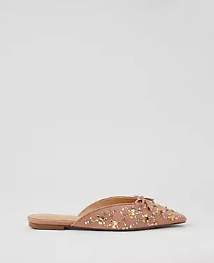 Glitz Mule Slide Flat | Ann Taylor (US)