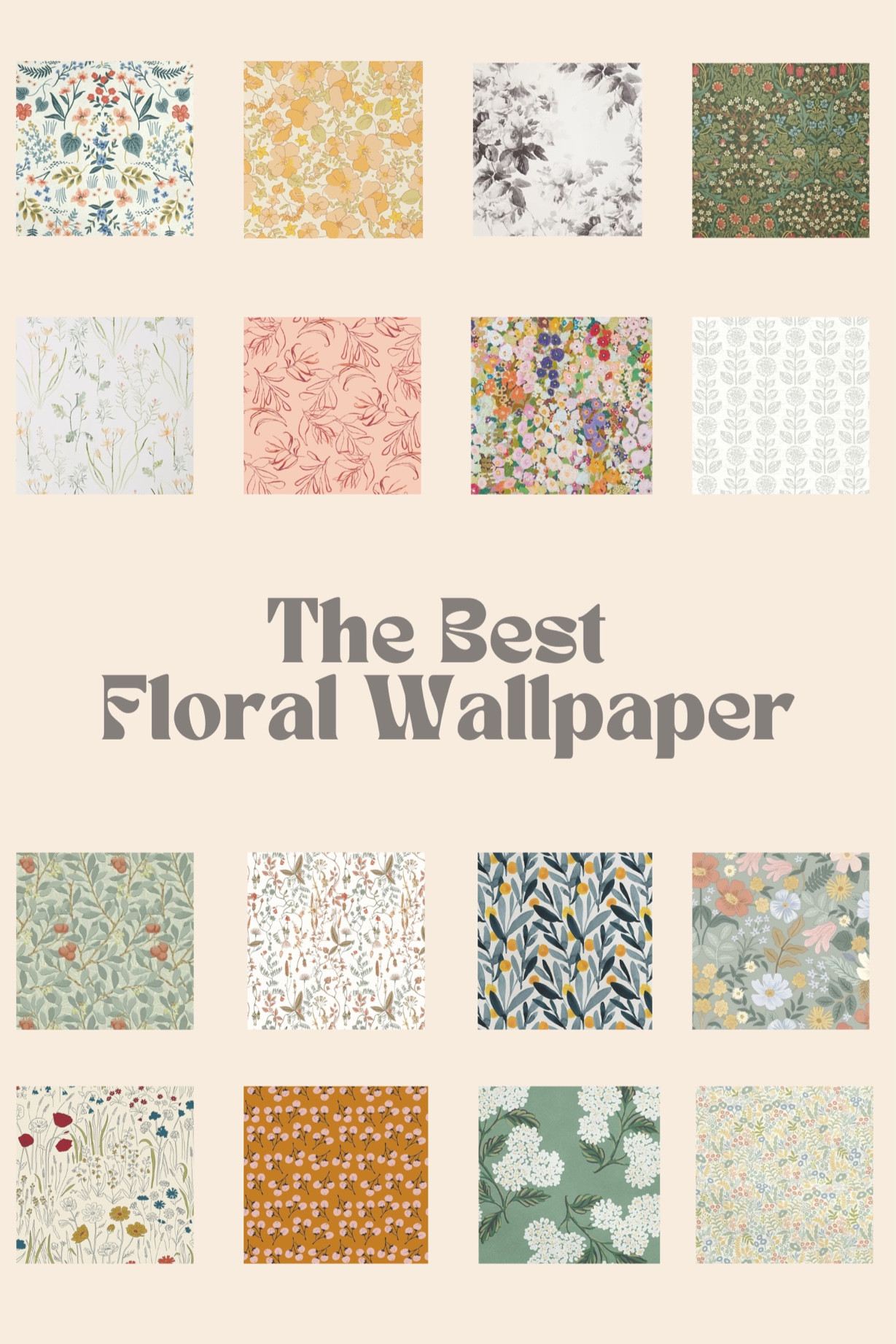 The best floral wallpaper designs. 

#LTKhome