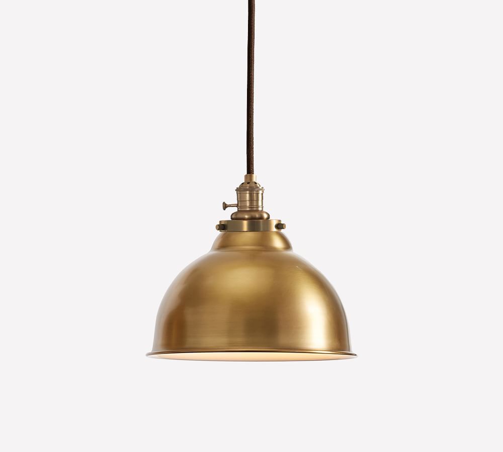 Metal Bell Cord Pendant | Pottery Barn (US)