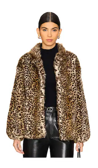 Shireen Coat in Leopard | Revolve Clothing (Global)