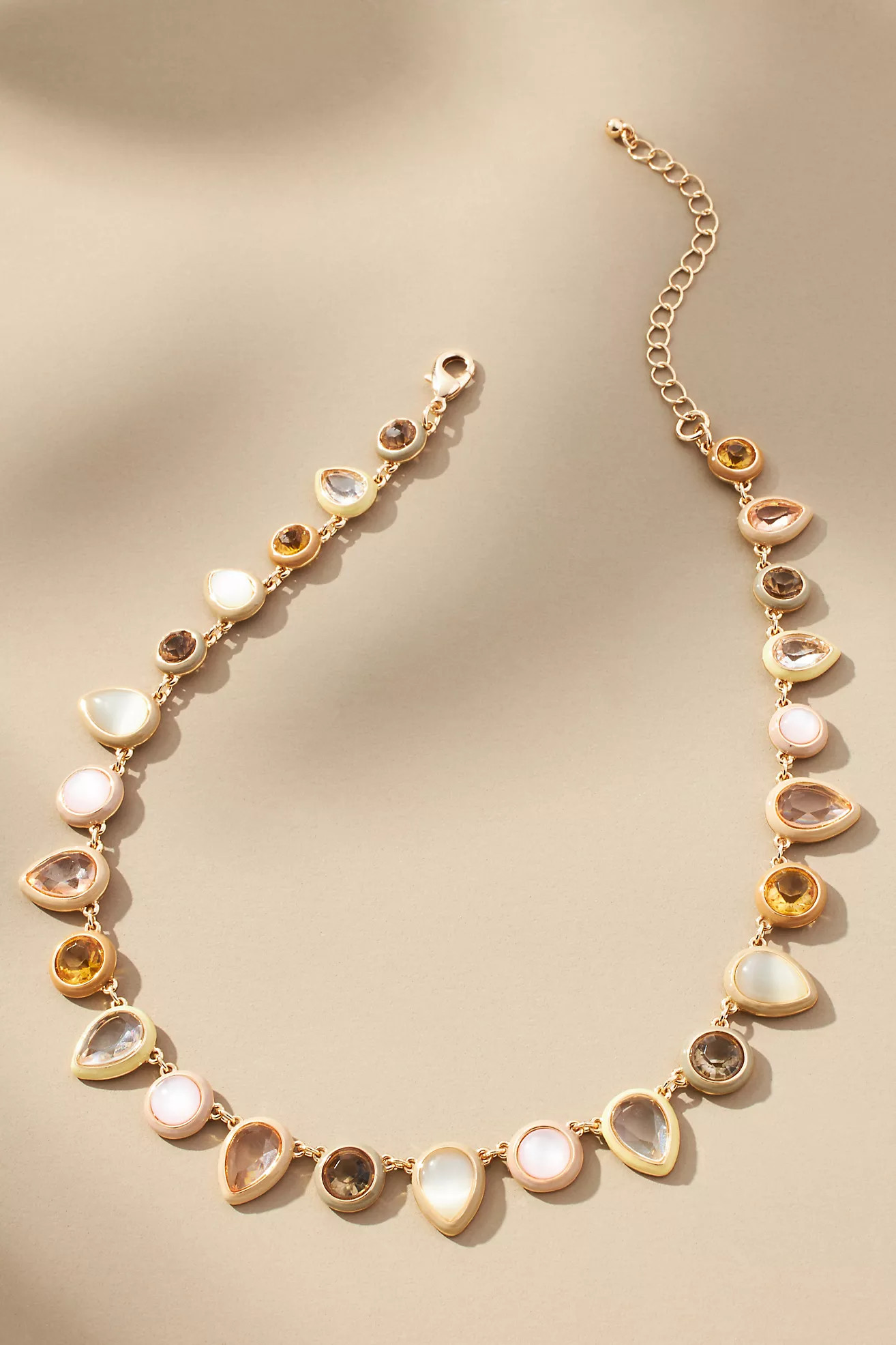 Colorful Enamel Gem Necklace | Anthropologie (US)