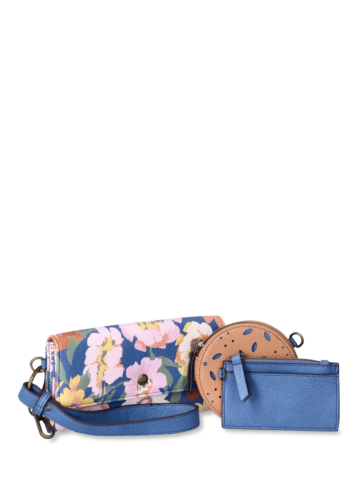 The Pioneer Woman Milo Wallet and Pouch Trio, 3-Piece, Dark Denim, Women’s | Walmart (US)