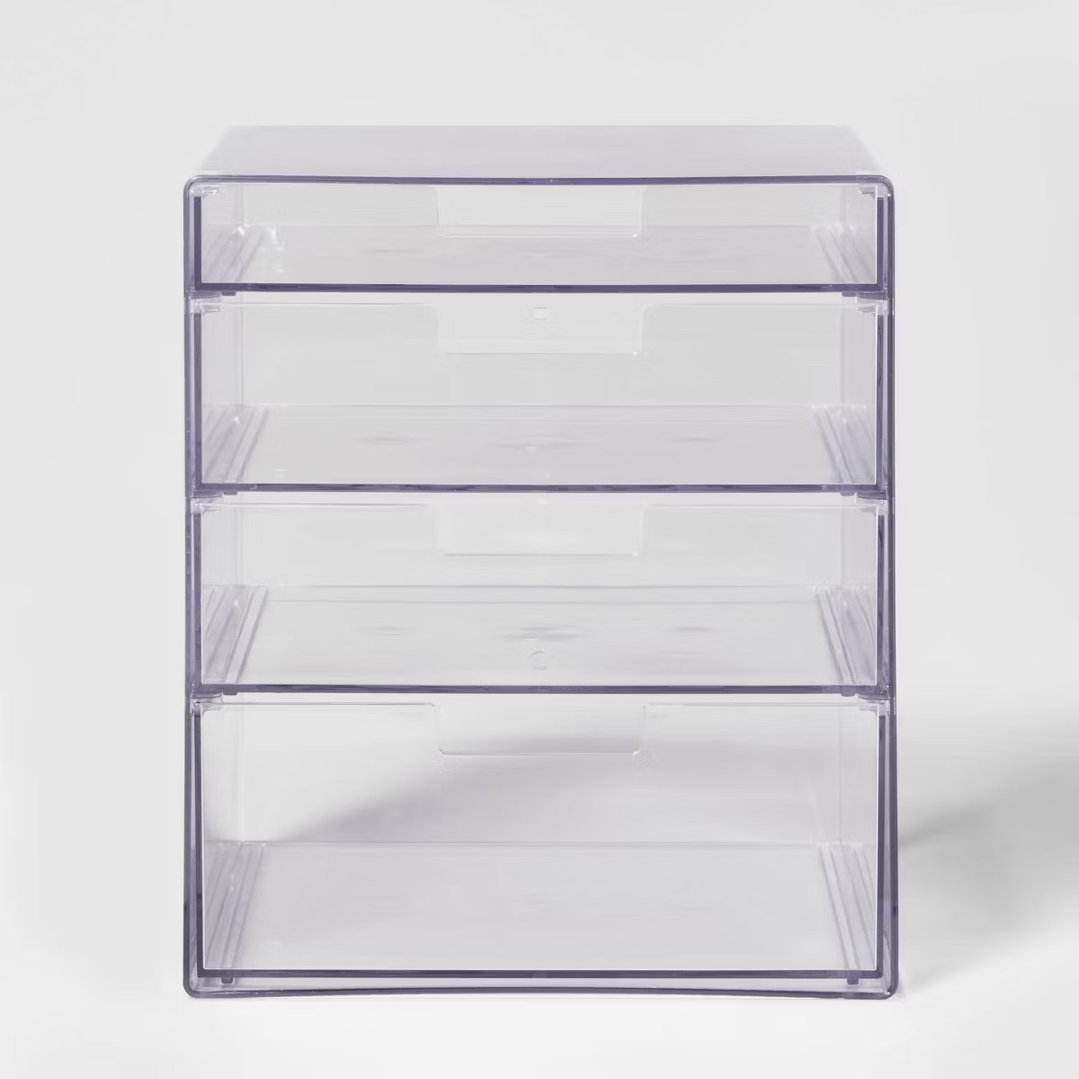 4 Drawer Stackable Countertop Organizer Clear - Brightroom™: Bathroom & Makeup Organizer, PETG ... | Target