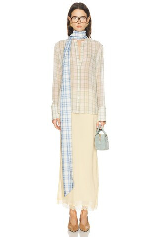 Acne Studios Serena Top in Cream | FWRD 
