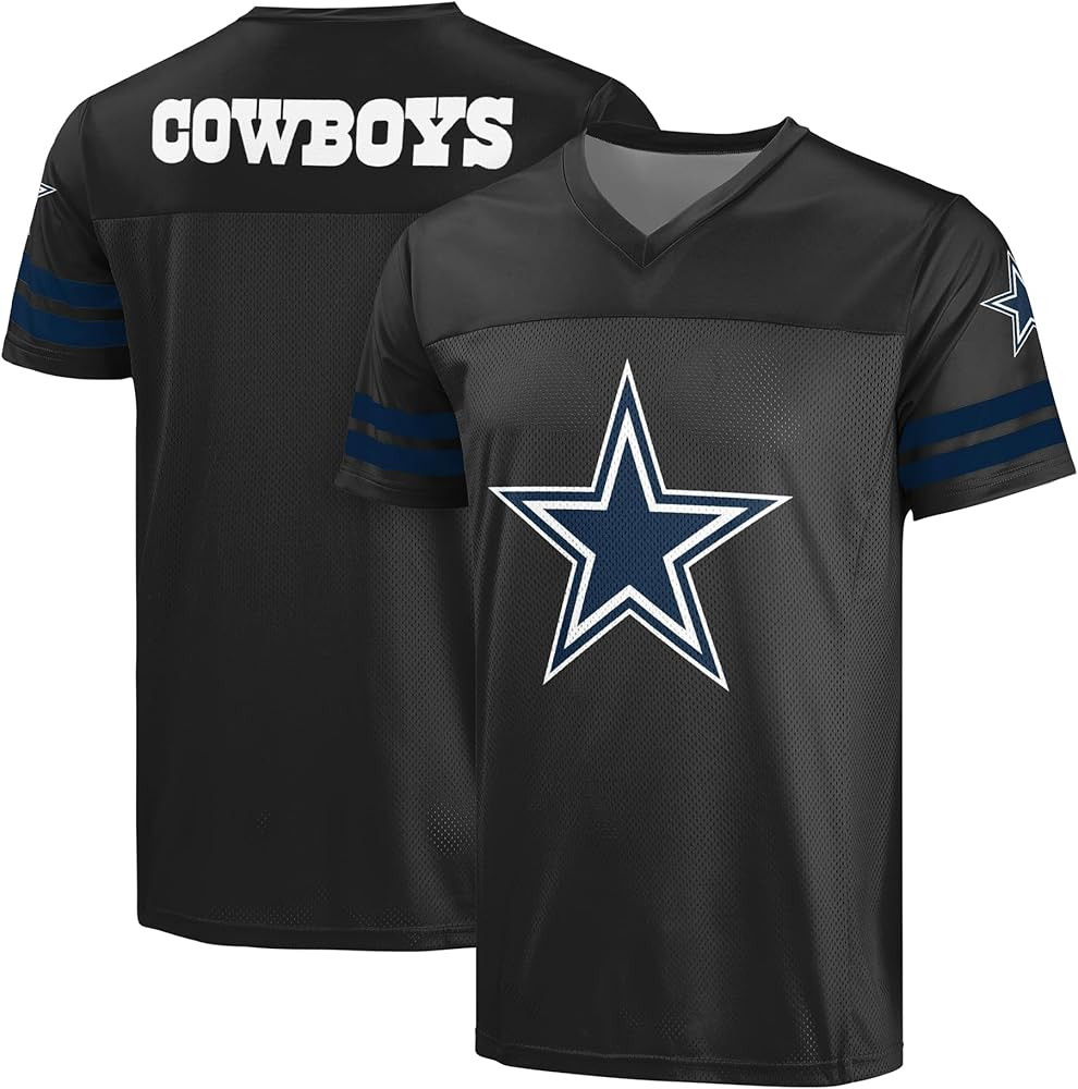 FOCO NFL Men's Officially Licensed Primary Logo Alternate Color Game Day Football V-Neck Top | Amazon (US)