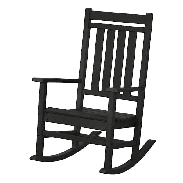 Polywood Black Rocking Chair At Home, Plastic | At Home
