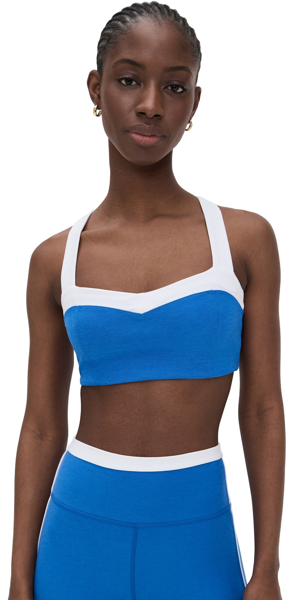 Beyond Yoga Spacedye Trophy Bra Court Blue Heather/Cloud XL | Shopbop