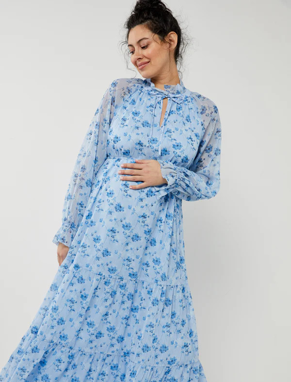 Tiered Maxi Maternity Dress | A Pea In The Pod
