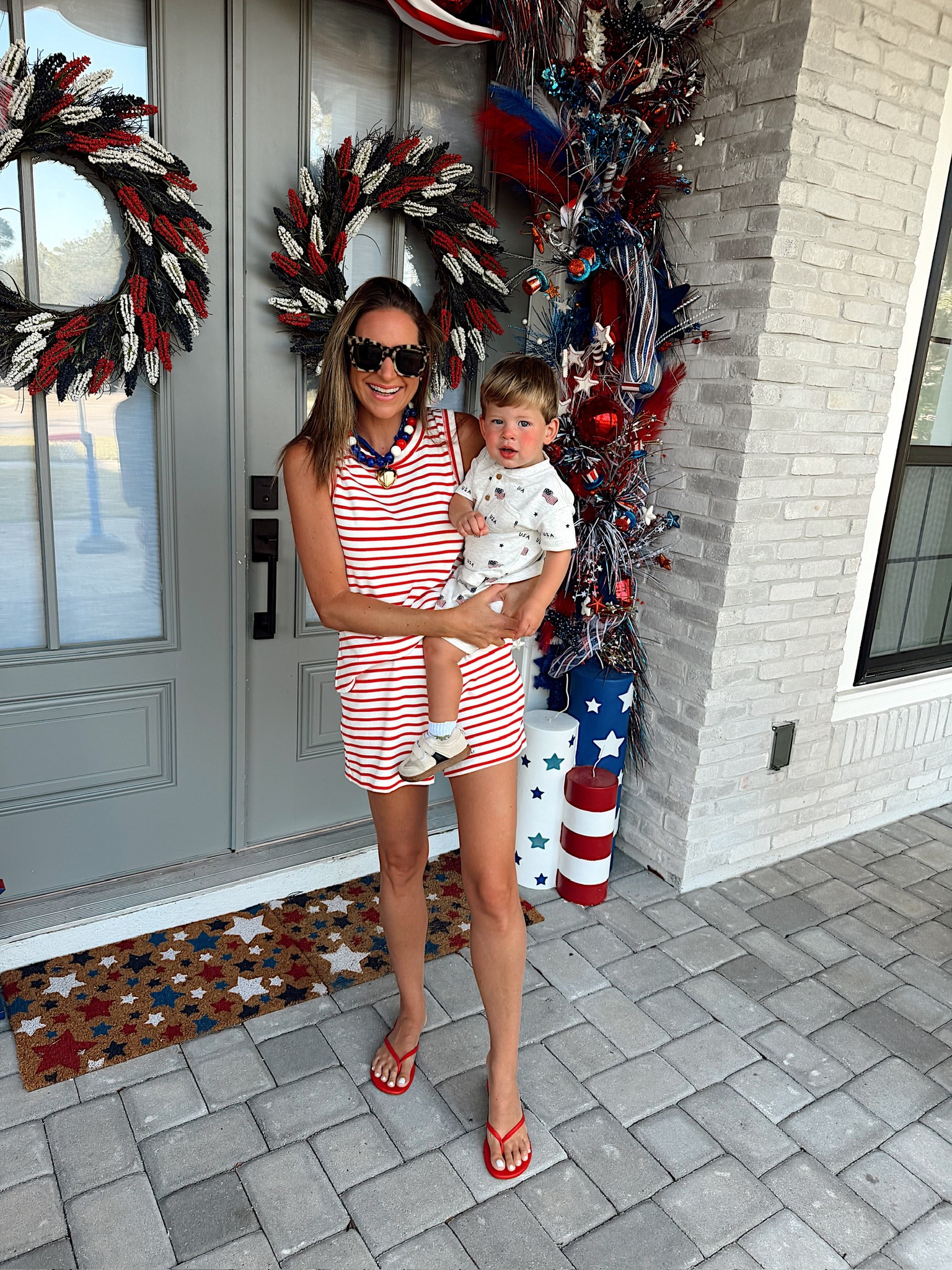 Red, white and blue but make it cute! In a small set and accessories and Storms American flag set is $11 from Walmart! Memorial Day, 4th of July, patriotic outfit

#LTKootd #LTKKids #LTKmomlife