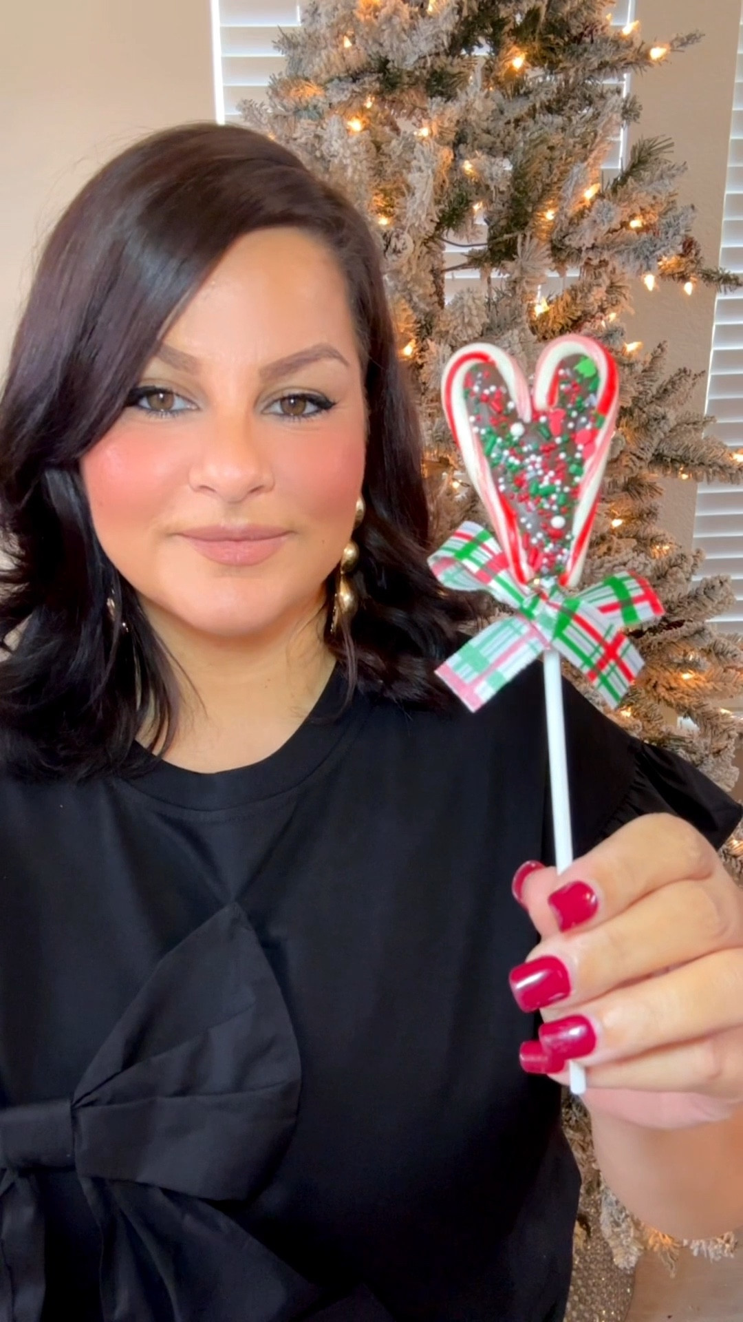 Sweet + simple holiday treat idea! 🍭✨ I melted chocolate, shaped candy canes into hearts, and added Christmas sprinkles for the cutest Christmas lollipops. So easy and so festive! 🎄❤️ 

#HolidayDIY #ChristmasDIY #HolidayTreats #FestiveFood #ChristmasLollipops #HolidaySnacks #DIYTreats #EasyHolidayIdeas #LTKHoliday #LTKHome #LTKDIY #LTKSeasonal #ChristmasCrafts #FoodieFinds #HolidayInspo #LTKCreator

#LTKHoliday #LTKCyberWeek #LTKGiftGuide