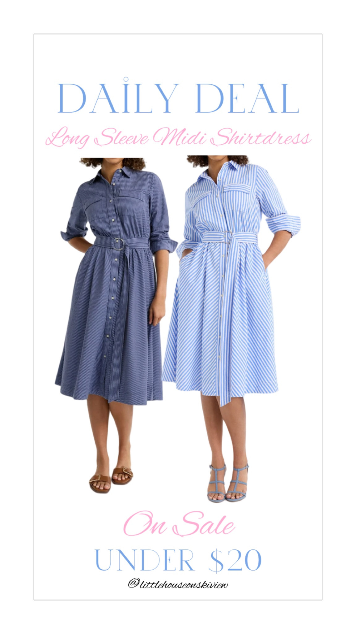Daily Deal : Long sleeve shirtdress under $20!! 2 different color options, fully stocked in sizes XS-L. This would be a great dress for graduation or a grad party 🎉🎓

#LTKFindsUnder50 #LTKStyleTip #LTKSaleAlert