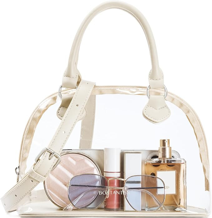 BOSTANTEN Small Clear Bag for Stadium Approved Crossbody Purse for Events | Waterproof PVC, See T... | Amazon (US)
