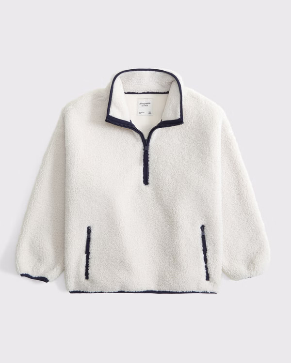 Women's Sherpa Half-Zip | Women's Clearance | Abercrombie.com | Abercrombie & Fitch (US)