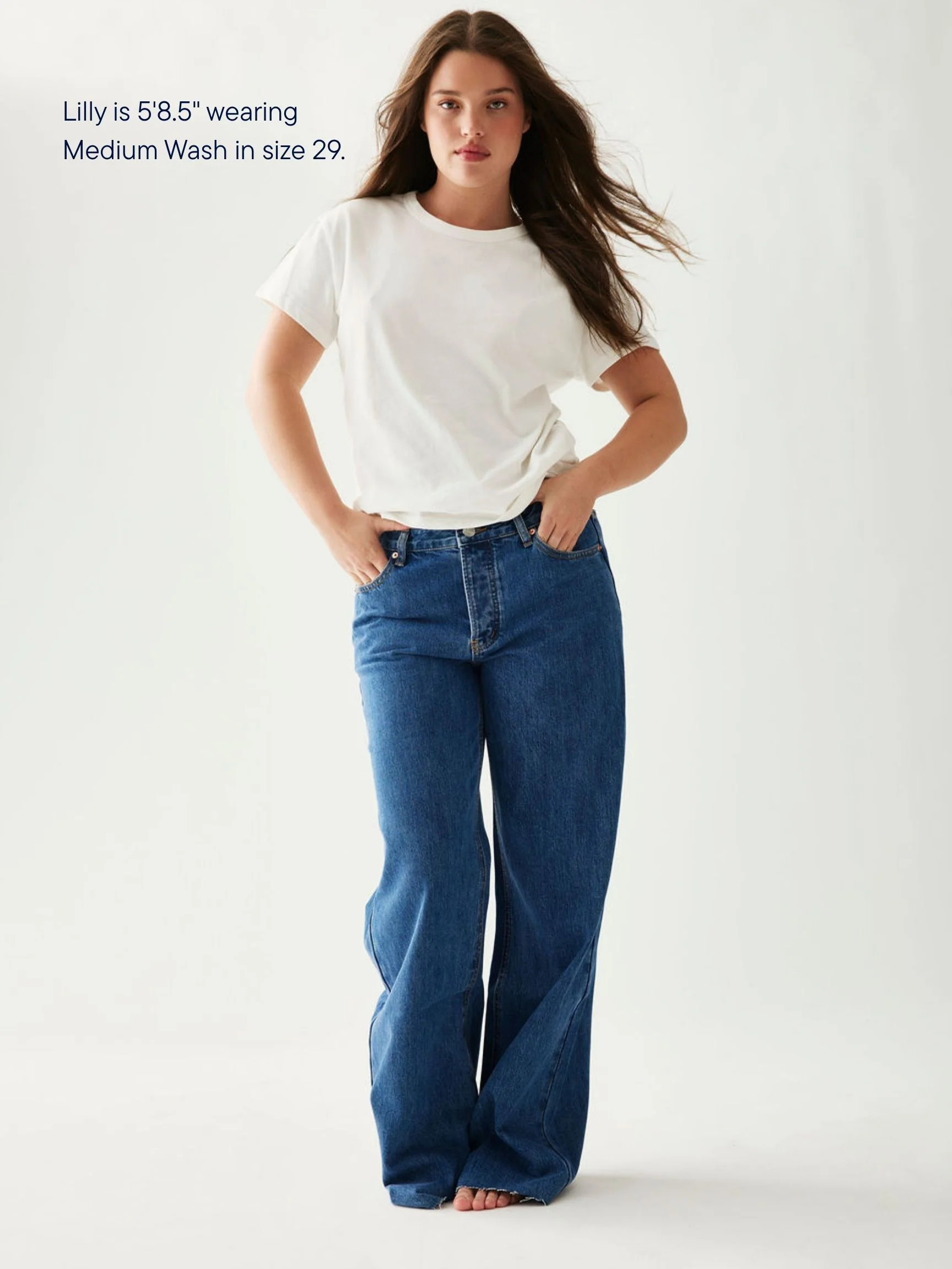 Low Rise Baggy Jeans | Parke