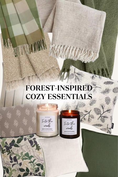 Forest inspired cosy essentials 🕯️🌿🌧️ // Natural wax candle from YRstudio.co.uk

#LTKSeasonal #LTKhome #LTKfindsunder50