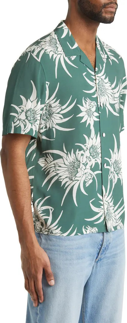 Avery Printed Short Sleeve Button-Up Camp Shirt | Nordstrom